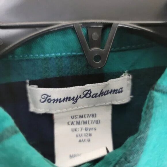 Boys Size 7 Bundle Tommy Bahama Plaid Button Down & Crown Ivy Rugby Polo - Picture 7 of 16